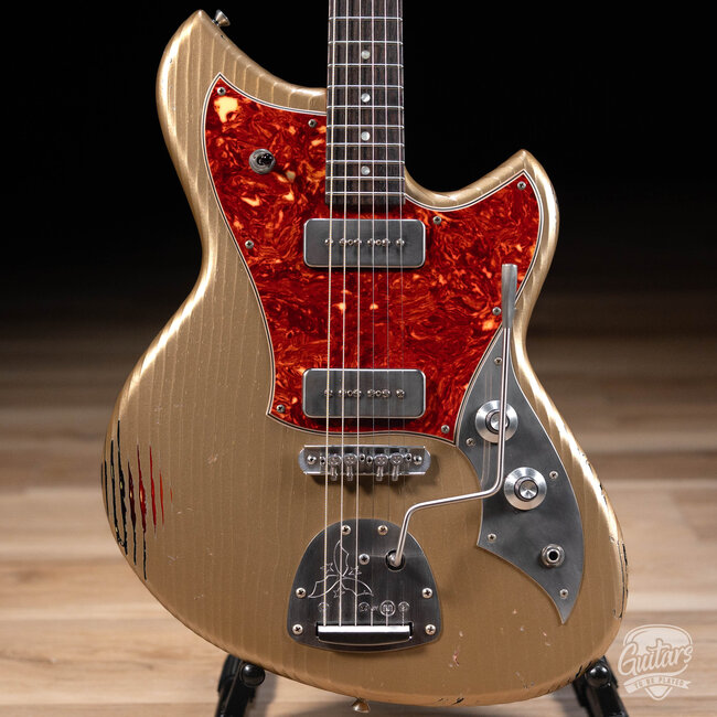 Novo Dealer Limited Nucleus Serus J Guitar –Shoreline Gold over ‘64 3-Tone Burst