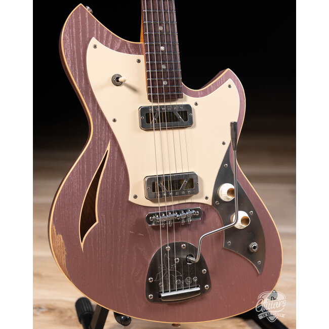 Novo Custom Miris J Semi-Hollow w/ Lollar Gold Foils – Heather Mist