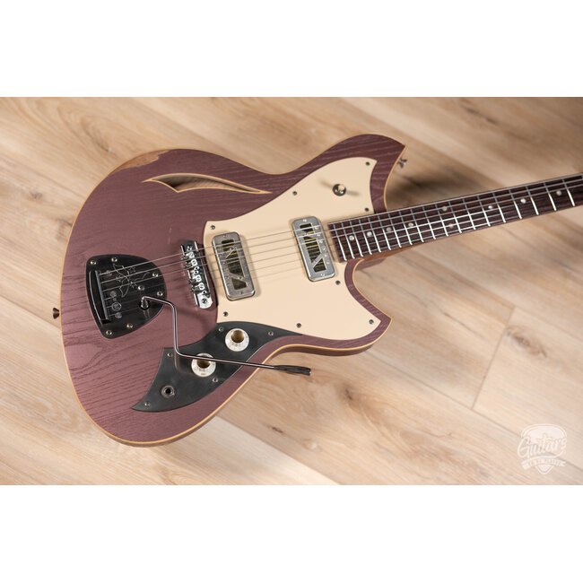 Novo Custom Miris J Semi-Hollow w/ Lollar Gold Foils – Heather Mist