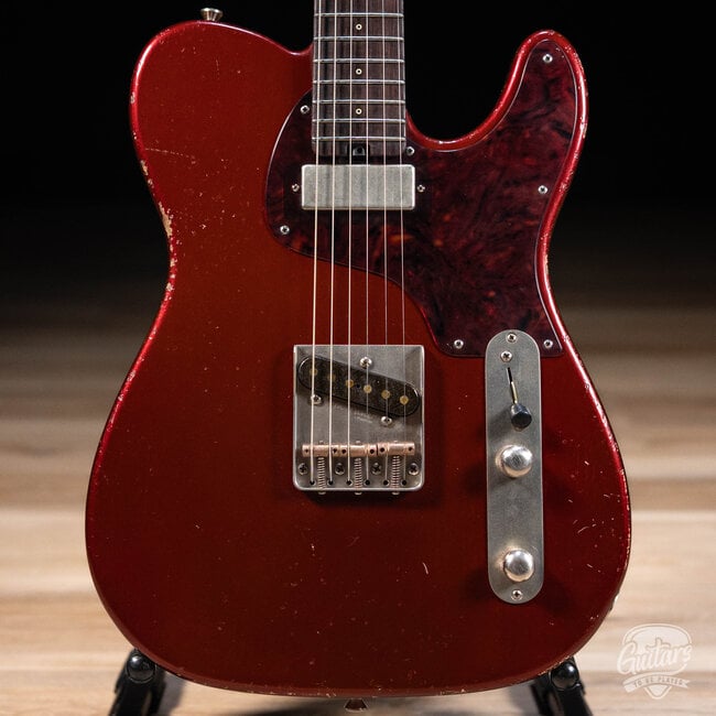 Shabat Lion Sugar Pine T-Style w/ Lollar Firebird & J-Street – Merlot Metallic