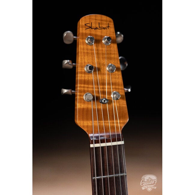 Shabat Lion Sugar Pine T-Style w/ Lollar Firebird & J-Street – Merlot Metallic