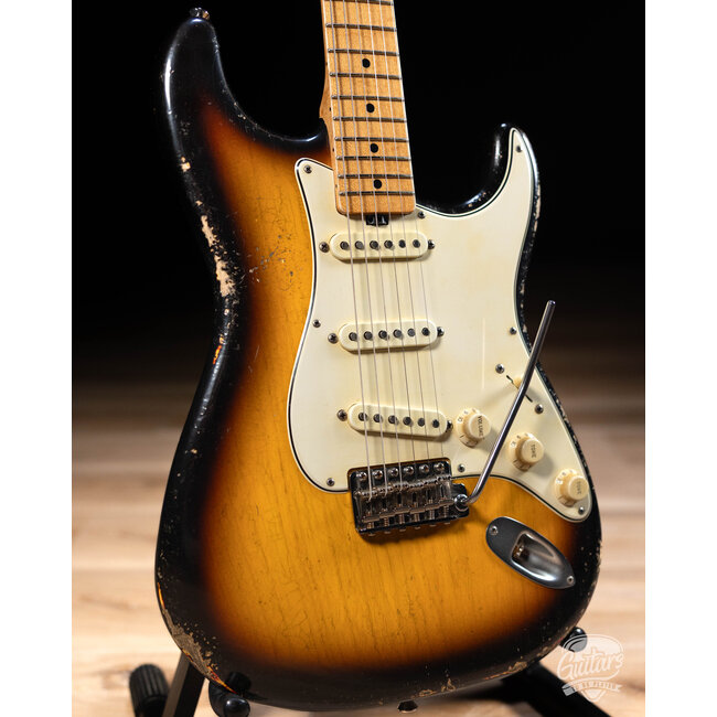 Shabat Lynx SSS 1pc Swamp Ash S-Style w/ Lollar Tweeds – 2-Tone Sunburst