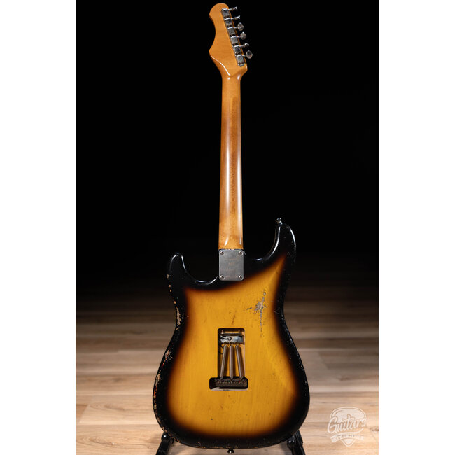 Shabat Lynx SSS 1pc Swamp Ash S-Style w/ Lollar Tweeds – 2-Tone Sunburst