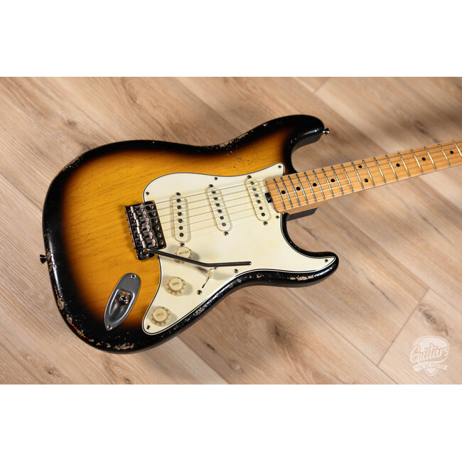 Shabat Lynx SSS 1pc Swamp Ash S-Style w/ Lollar Tweeds – 2-Tone Sunburst