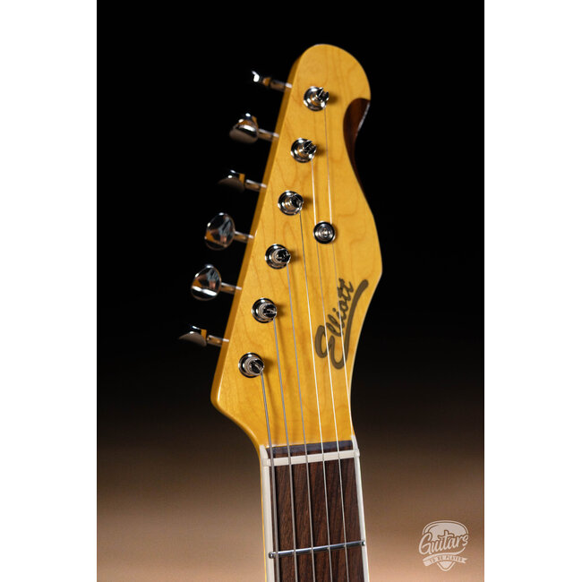 Elliott Raven Standard Spruce Top Semi-Hollow Guitar – Black Sparkle
