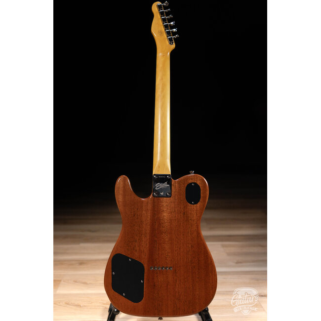 Elliott Raven Standard Spruce Top Semi-Hollow Guitar – Black Sparkle