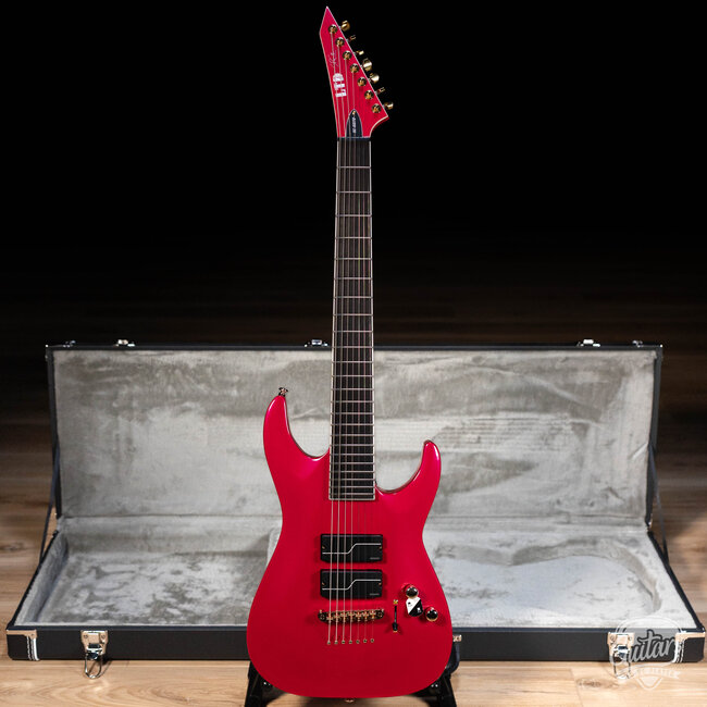 ESP LTD SC-607B Baritone 7-String Guitar w/ Case – Magenta Metallic
