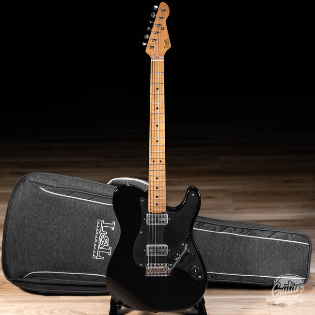 LsL Instruments Sati-Bone ERA 22 Swamp Ash Guitar w/ Roasted Maple Neck – Black