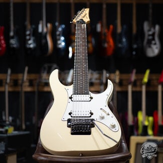 Used 2012 Ibanez Cameron Maynard Custom RG1527Z 7 String w/ Case LACS – Cream