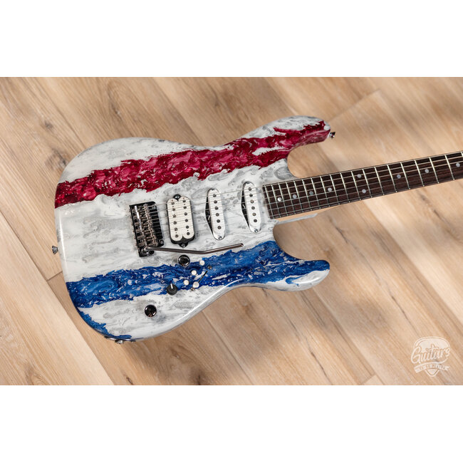 Tyler Guitars USA 250 Limited Studio Elite HDX – Red, White & Blue Shmear
