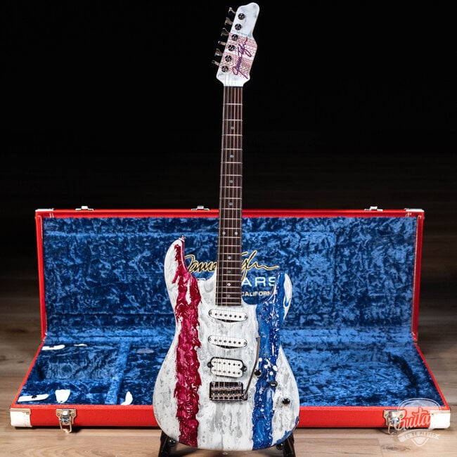 Tyler Guitars USA 250 Limited Studio Elite HDX – Red, White & Blue Shmear