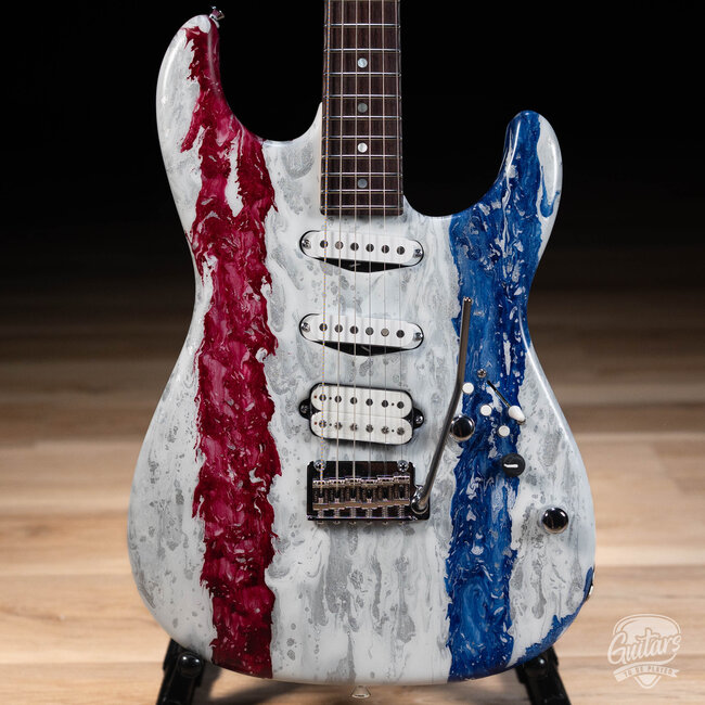 Tyler Guitars USA 250 Limited Studio Elite HDX – Red, White & Blue Shmear