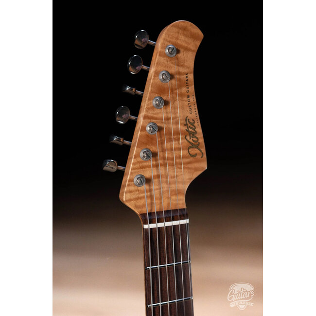 Xotic XSC-2 Alder HSS S-Style w/ Flame Maple & Rosewood –Champagne Gold Metallic