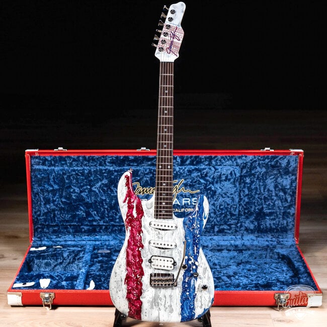 Tyler Guitars USA 250 Limited Studio Elite HDX – Red, White & Blue Shmear