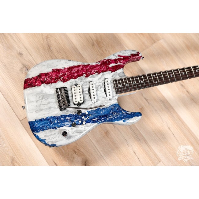 Tyler Guitars USA 250 Limited Studio Elite HDX – Red, White & Blue Shmear