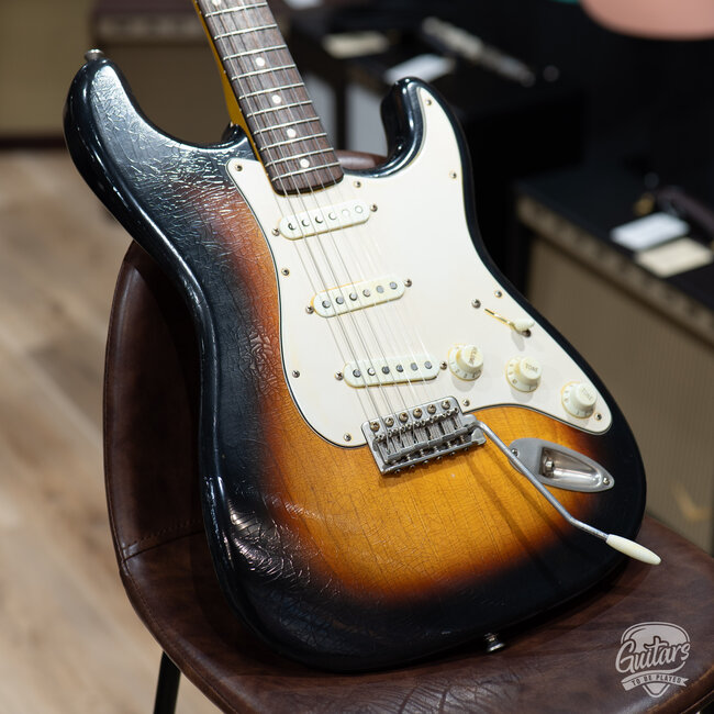 Used Whitfill S-Style Rosewood Fretboard Guitar w/ Case – 3-Tone Burst