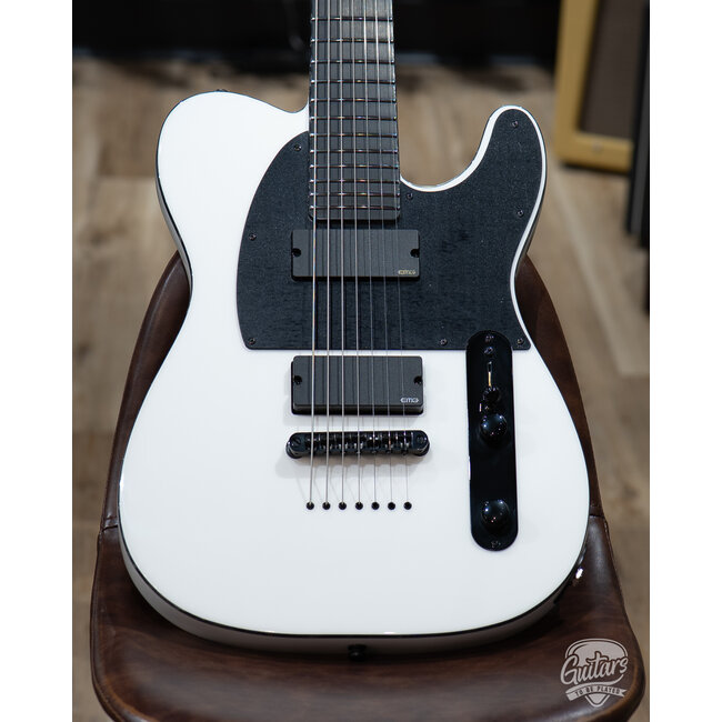 ESP E-II T-B7 Baritone 7-String EMG Guitar w/ Case – Snow White (B-stock)