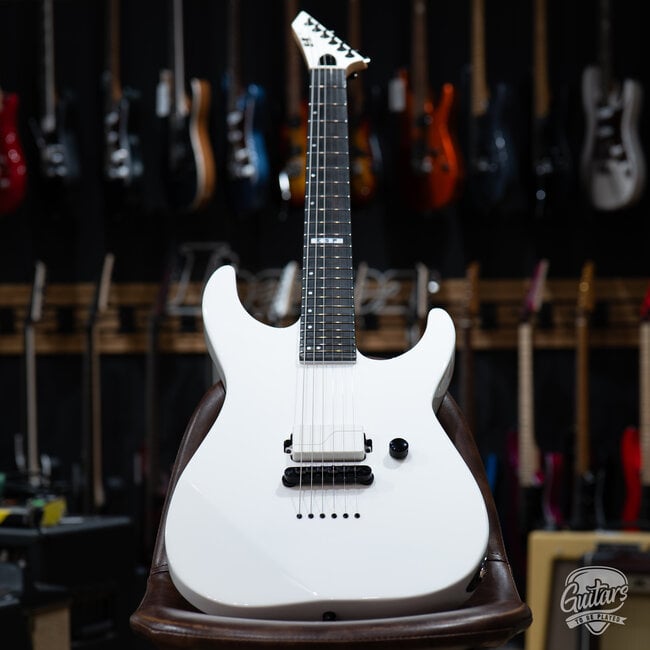 ESP E-II M-I NT Neck Thru Fishman Guitar w/ Case – Snow White (B-stock)