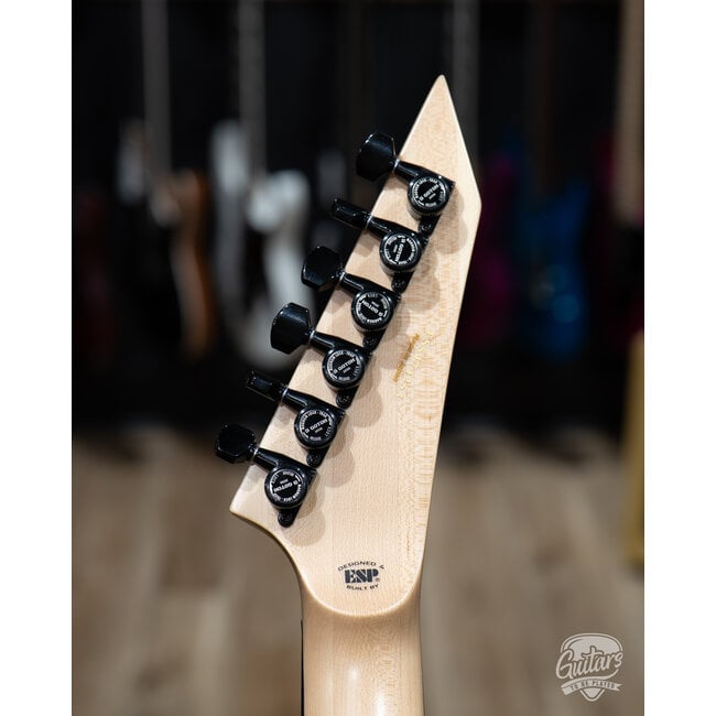 ESP E-II M-I NT Neck Thru Fishman Guitar w/ Case – Snow White (B-stock)