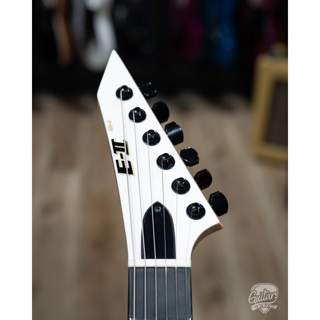 ESP E-II M-I NT Neck Thru Fishman Guitar w/ Case – Snow White (B-stock)