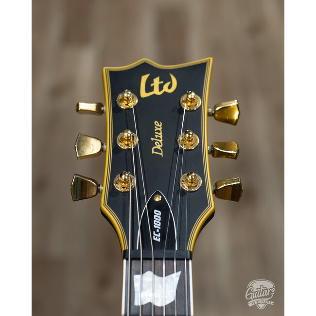 2021 ESP LTD EC-1000 Seymour Duncan Guitar w/ Case – Vintage Black