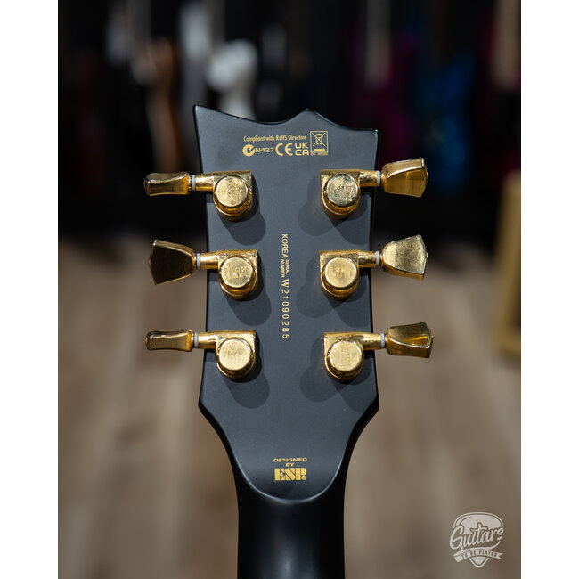 2021 ESP LTD EC-1000 Seymour Duncan Guitar w/ Case – Vintage Black