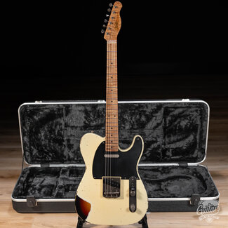 Xotic Xotic XTC-1 Alder T-Style w/ Roasted Flame Maple Neck – Vintage White over 3TSB