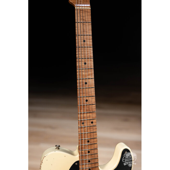Xotic XTC-1 Alder T-Style w/ Roasted Flame Maple Neck – Vintage White over 3TSB