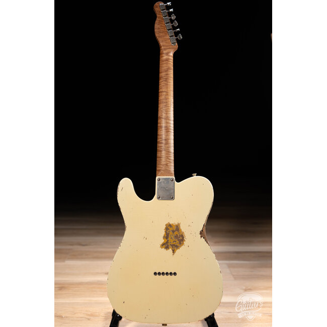 Xotic XTC-1 Alder T-Style w/ Roasted Flame Maple Neck – Vintage White over 3TSB