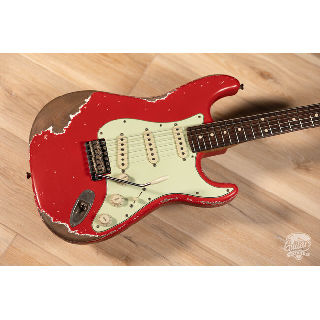 Xotic XSC-1 Alder S-Style w/ Flame Maple Neck & Rosewood – Fiesta Red