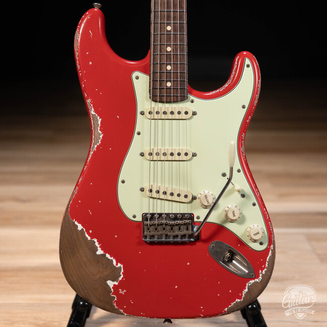 Xotic XSC-1 Alder S-Style w/ Flame Maple Neck & Rosewood – Fiesta Red