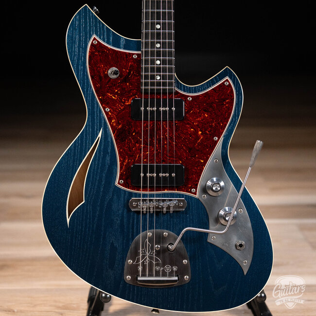 Novo Custom Miris J Semi-Hollow w/ Fralin P-90s & Ebony FB – Lake Como Blue