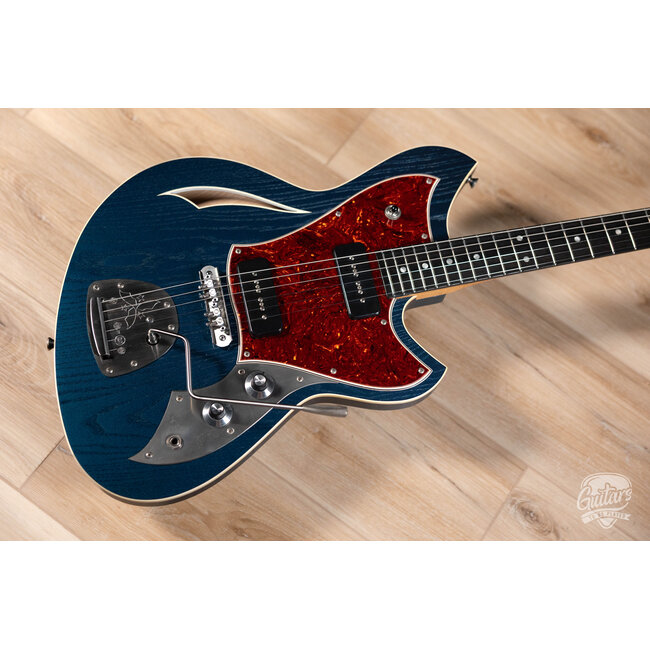Novo Custom Miris J Semi-Hollow w/ Fralin P-90s & Ebony FB – Lake Como Blue