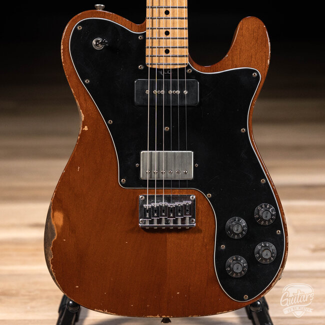 Friedman Vintage T Alder P-90/Humbucker Guitar w/ Maple Neck – Walnut Brown