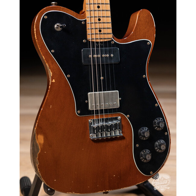 Friedman Vintage T Alder P-90/Humbucker Guitar w/ Maple Neck – Walnut Brown