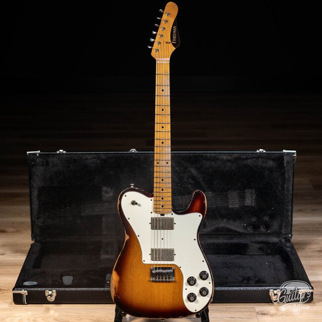 Friedman Vintage T Alder Humbucker Guitar w/ Maple Neck – 2-Tone Sunburst