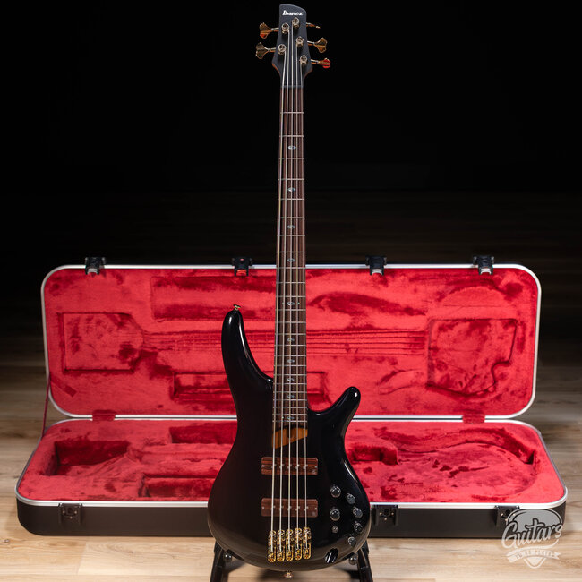 Ibanez Prestige SR3505BK 5 String Bass Guitar w/ Case – Black
