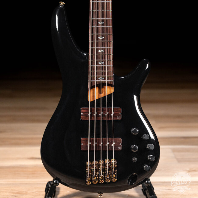 Ibanez Prestige SR3505BK 5 String Bass Guitar w/ Case – Black