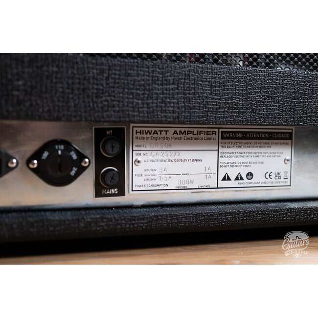 Hiwatt DR504 Custom 50 Handwired EL34 Amp Head (B-stock)