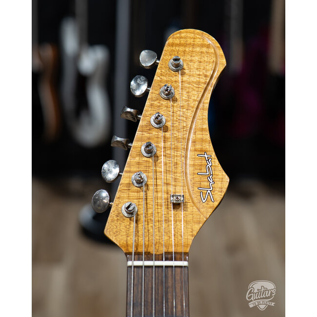 2025 Shabat Lynx HSS Alder S-Style w/ Flame Roasted Maple & Rosewood –Shell Pink