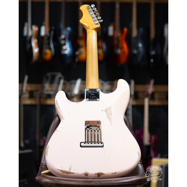 2025 Shabat Lynx HSS Alder S-Style w/ Flame Roasted Maple & Rosewood –Shell Pink