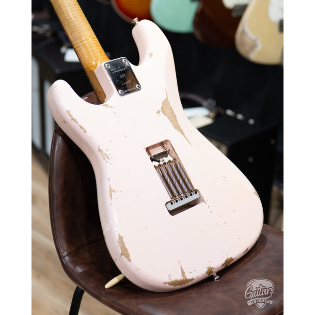 2025 Shabat Lynx HSS Alder S-Style w/ Flame Roasted Maple & Rosewood –Shell Pink