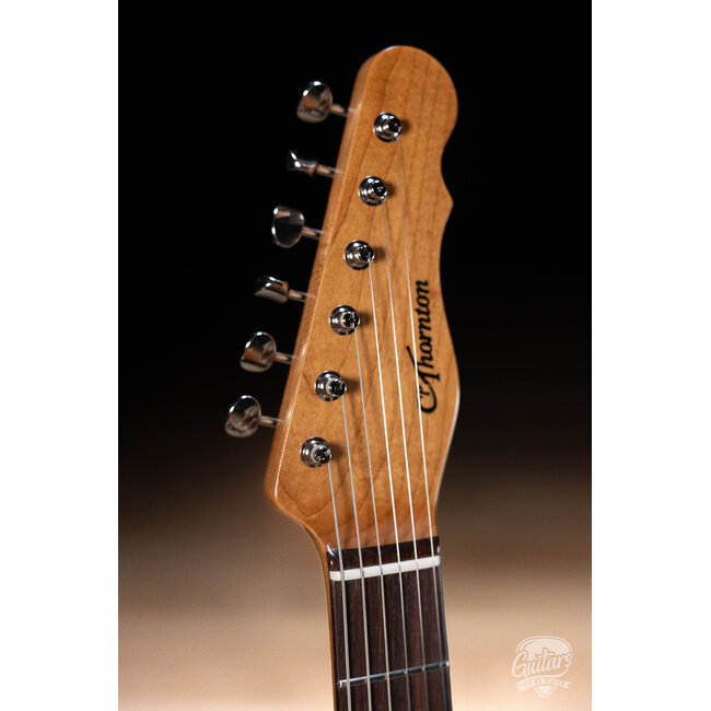 CP Thornton Thinline Classic II Swamp Ash w/ Lollar P-90s – Translucent Oxblood