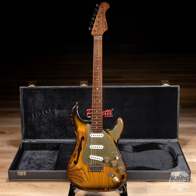 Paoletti Alfa Lounge SSS “Stratospheric” Thinline Hardtail S-Style – 2-Tone Sunburst