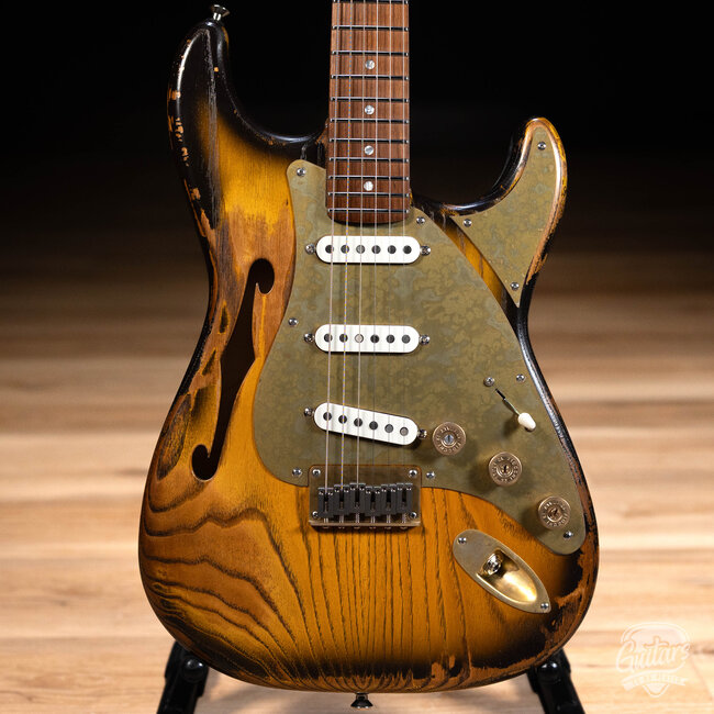 Paoletti Alfa Lounge SSS “Stratospheric” Thinline Hardtail S-Style – 2-Tone Sunburst