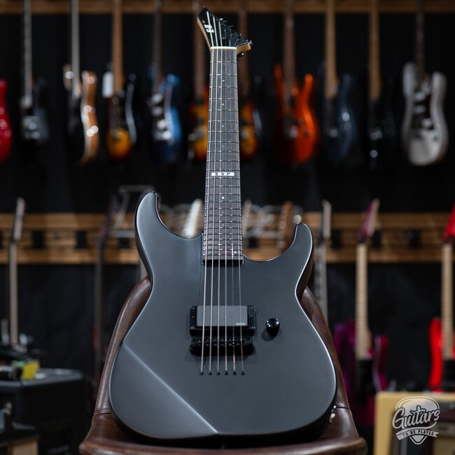 ESP E-II M-I NT Neck Thru EMG Guitar w/ Case – Black Satin (B-Stock)