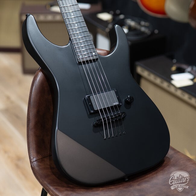 ESP E-II M-I NT Neck Thru EMG Guitar w/ Case – Black Satin (B-Stock)