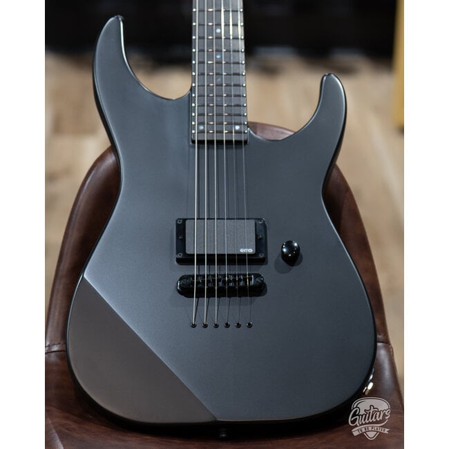 ESP E-II M-I NT Neck Thru EMG Guitar w/ Case – Black Satin (B-Stock)