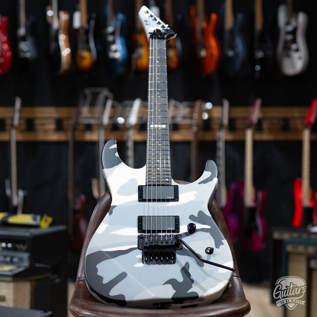 ESP E-II M-II Neck Thru Floyd Rose Guitar w/ Case – Urban Camo (B-stock)