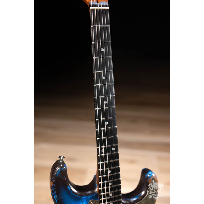 Paoletti Alfa Lounge HSS “Stratospheric” Thinline S-Style – Heavy Deep Blue
